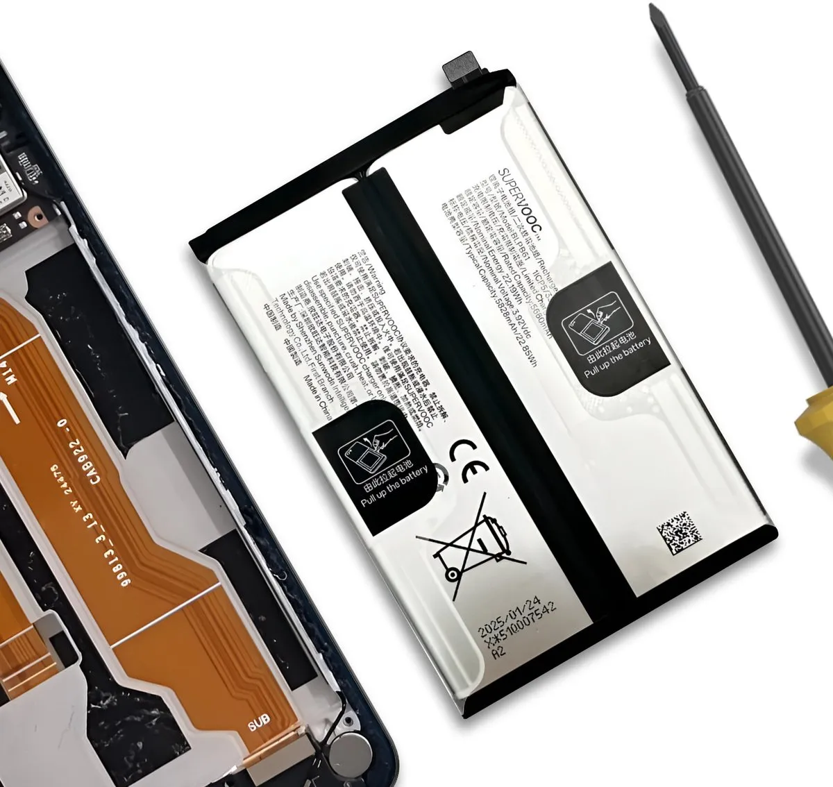 Realme Vervangende Batterij C75 5828mAh - Grijs