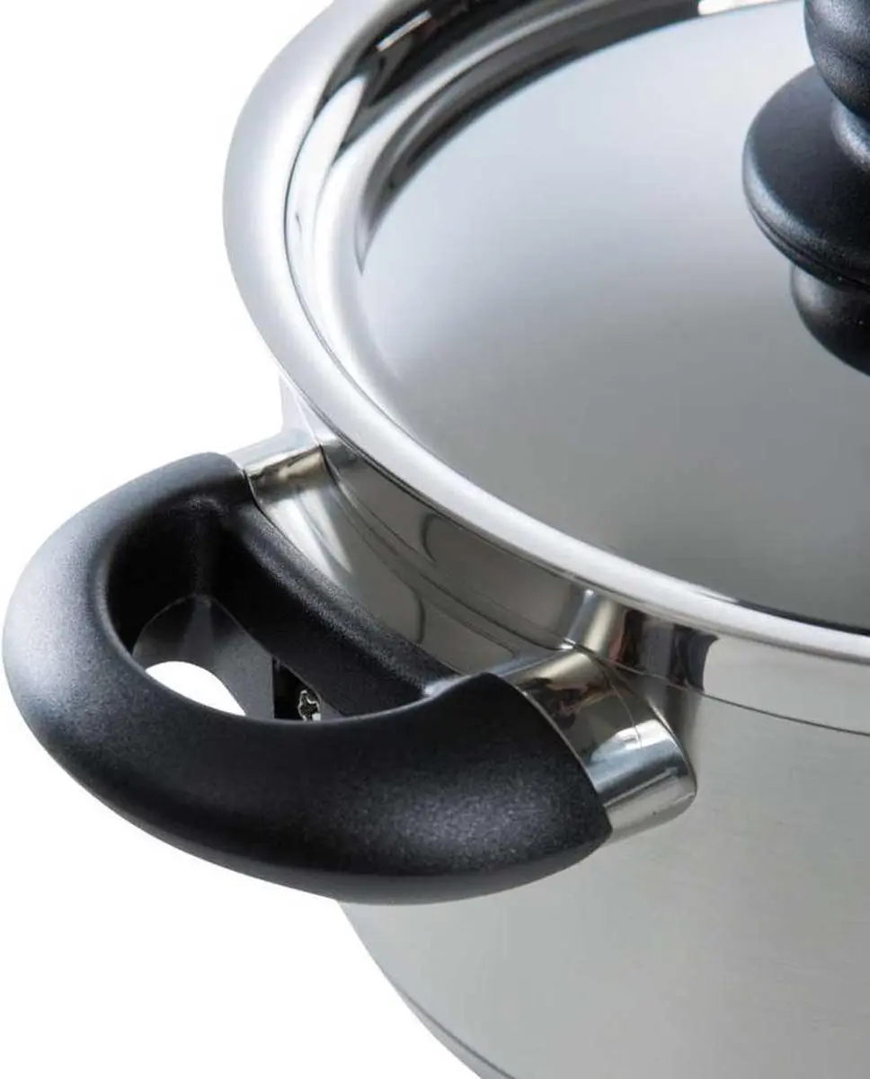 BK Karaat+ Pannenset 5-delig 16-24cm - Inductie/RVS - Zilver