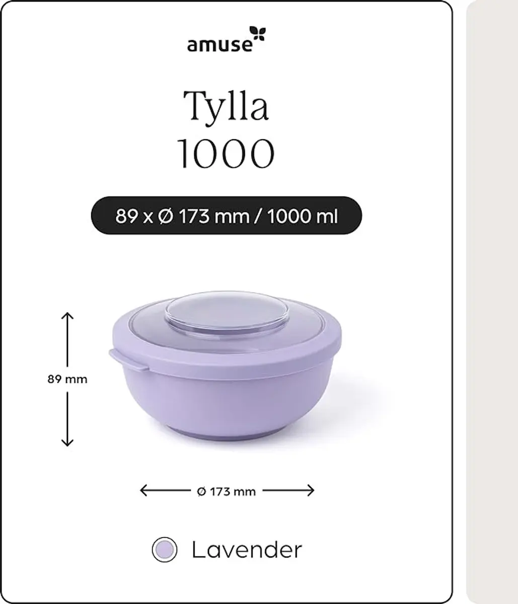 Amuse Tylla Lunchbox 1000ml - Paars