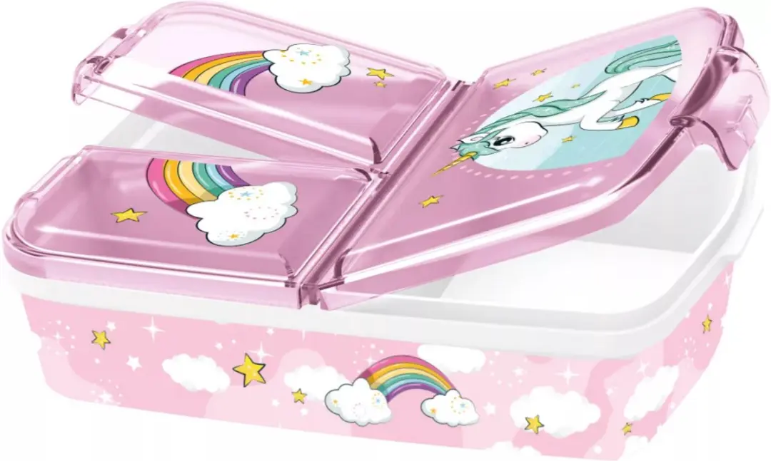 Unicorn Range Multi-Compartiment Lunchtrommel - Multi Colour