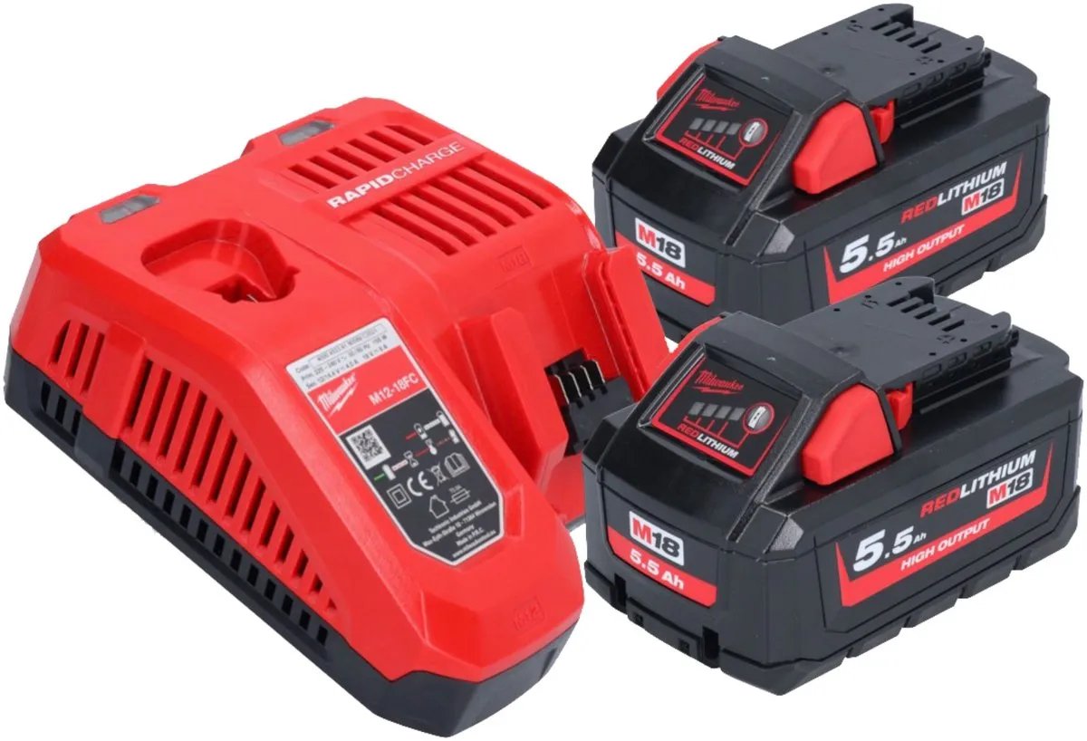 Milwaukee M18 FBTS75-552X Accu Bandschuurmachine 75mm - 18V 5.5Ah - afbeelding 4 van 6