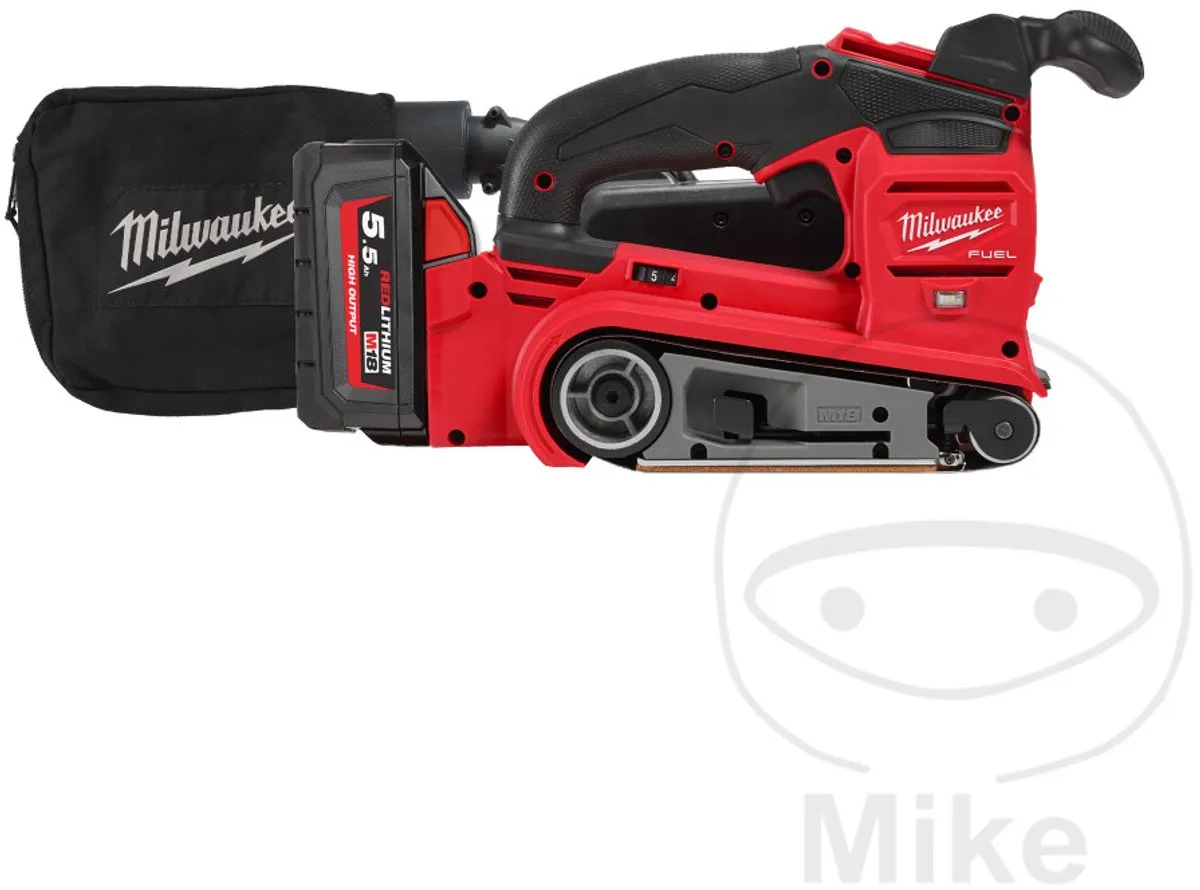 Milwaukee M18 FBTS75-552X Accu Bandschuurmachine 75mm - 18V 5.5Ah - afbeelding 6 van 6