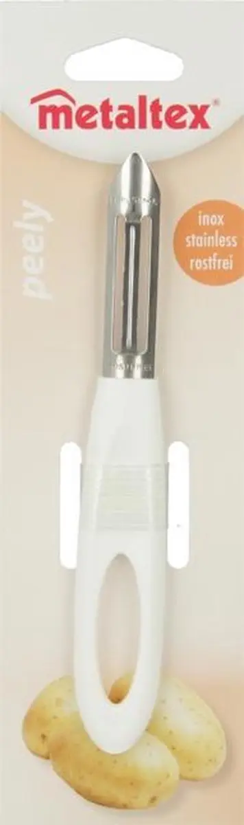 Metaltex Peely Aardappelschiller 16cm RVS - Zilver