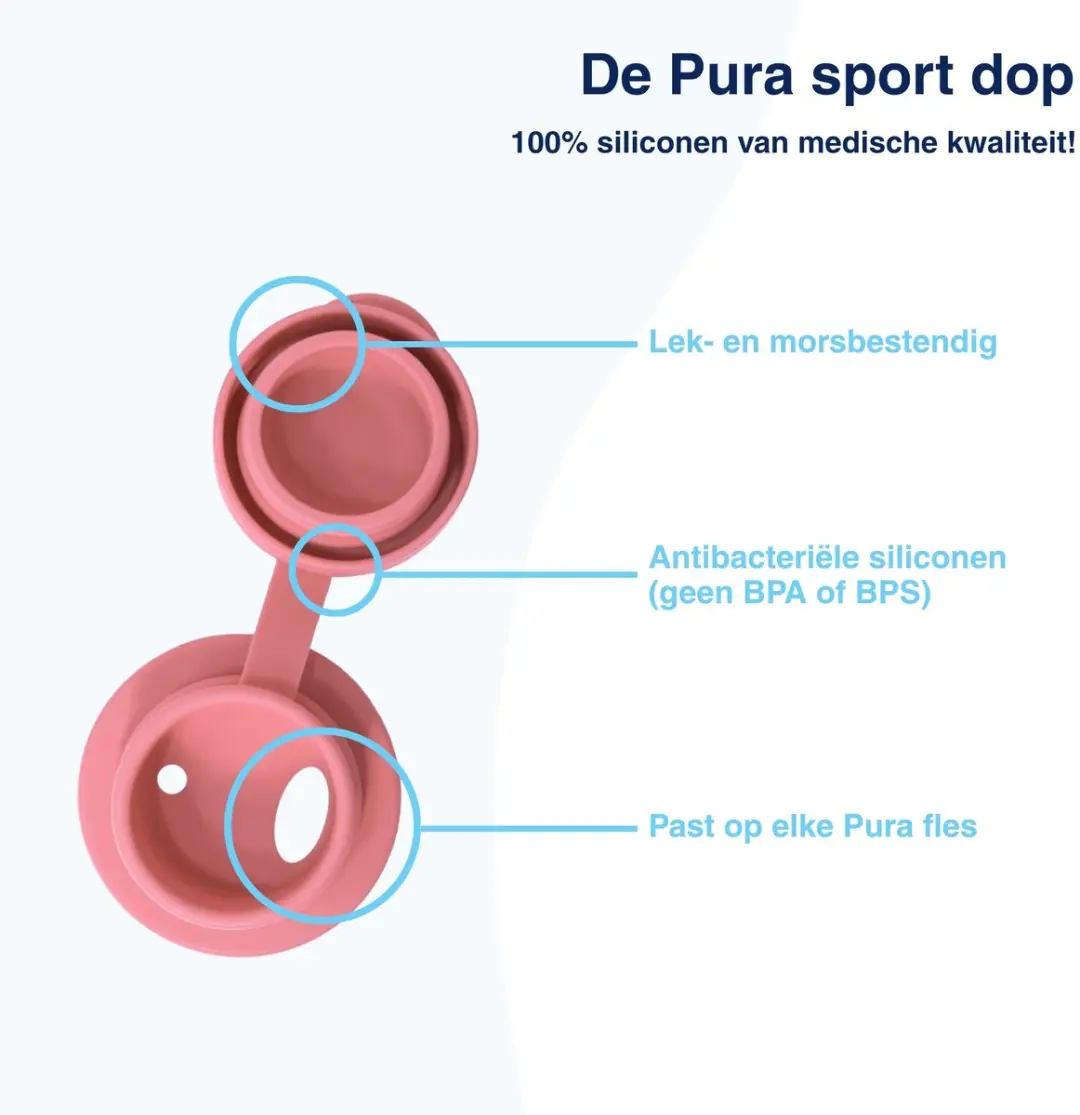 Pura Thermos Sportfles PU-I22C1-BMR 650ml - Rose