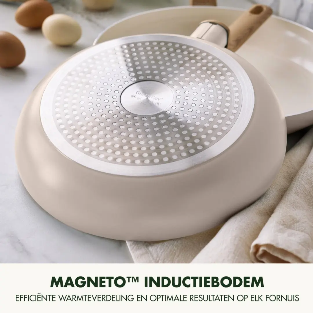GreenPan Essence CC010210-001 Pannenset - 5-delig - 18/20/24/26cm - Taupe - afbeelding 6 van 6