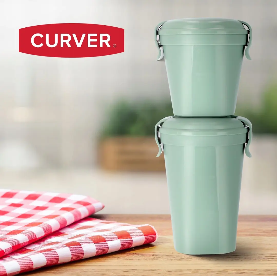 Curver Smart To Go Eco Voedselbeker 0,4L - Groen - afbeelding 6 van 6