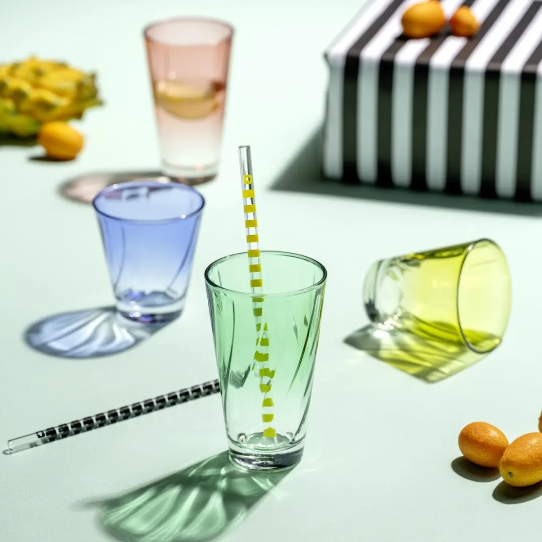 Leonardo Twist Drinkglas Geel - 215ml - 4 Stuks