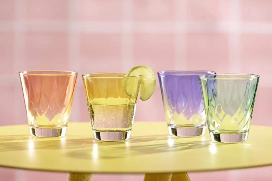 Leonardo Twist Drinkglas Geel - 215ml - 4 Stuks