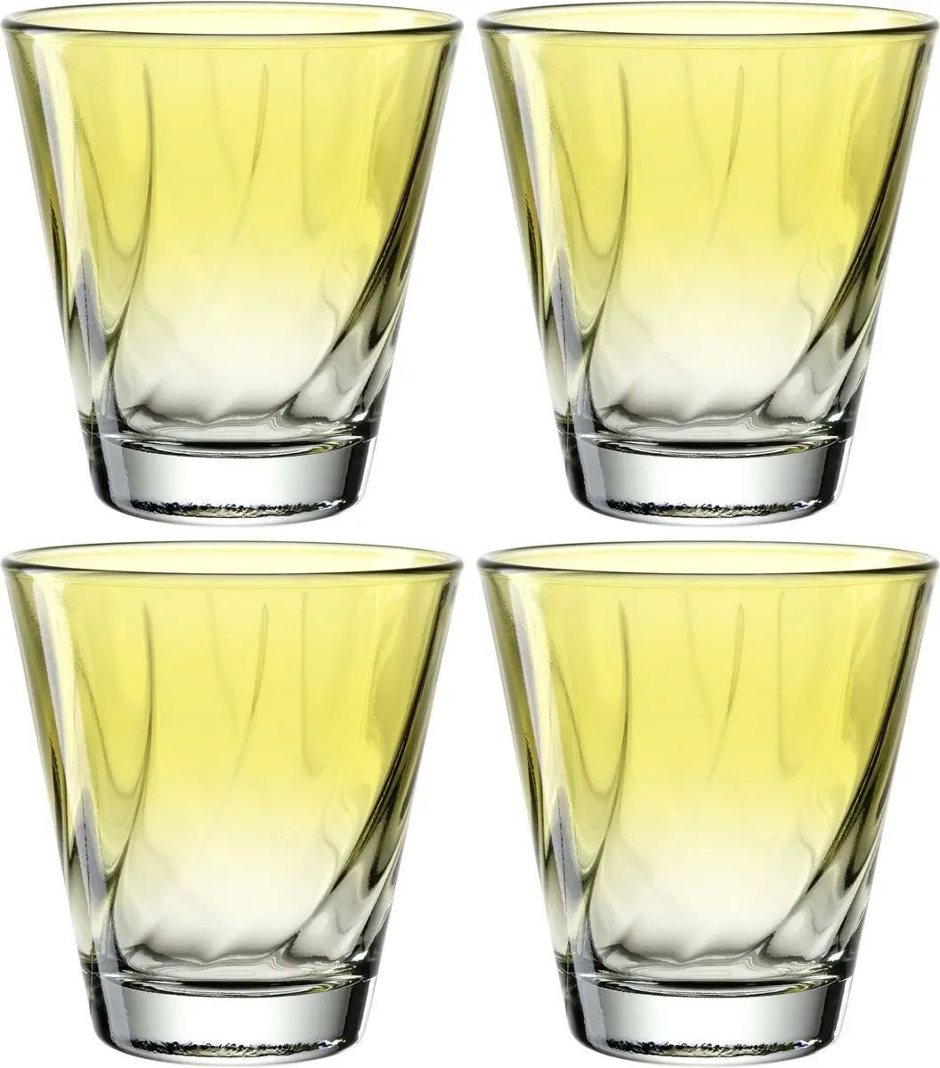 Leonardo Twist Drinkglas Geel