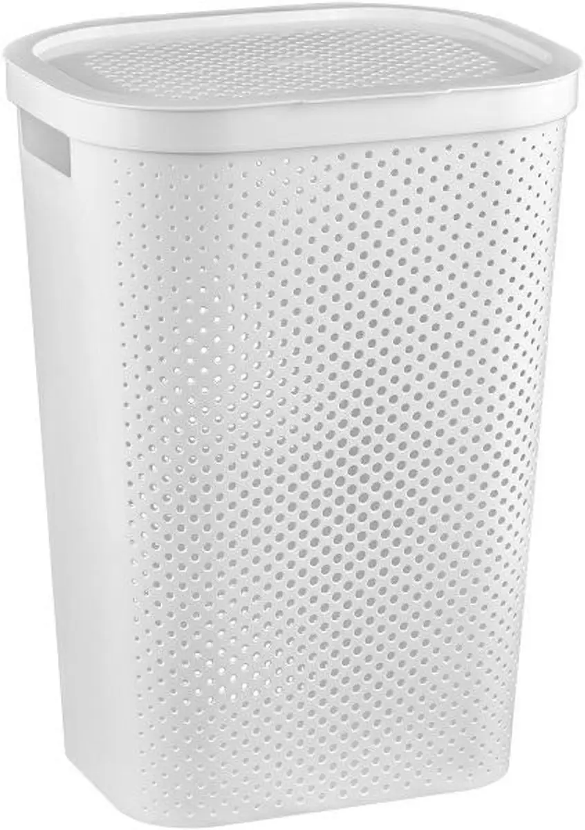 Curver Infinity Dots Wasmand - 60 l - Wit
