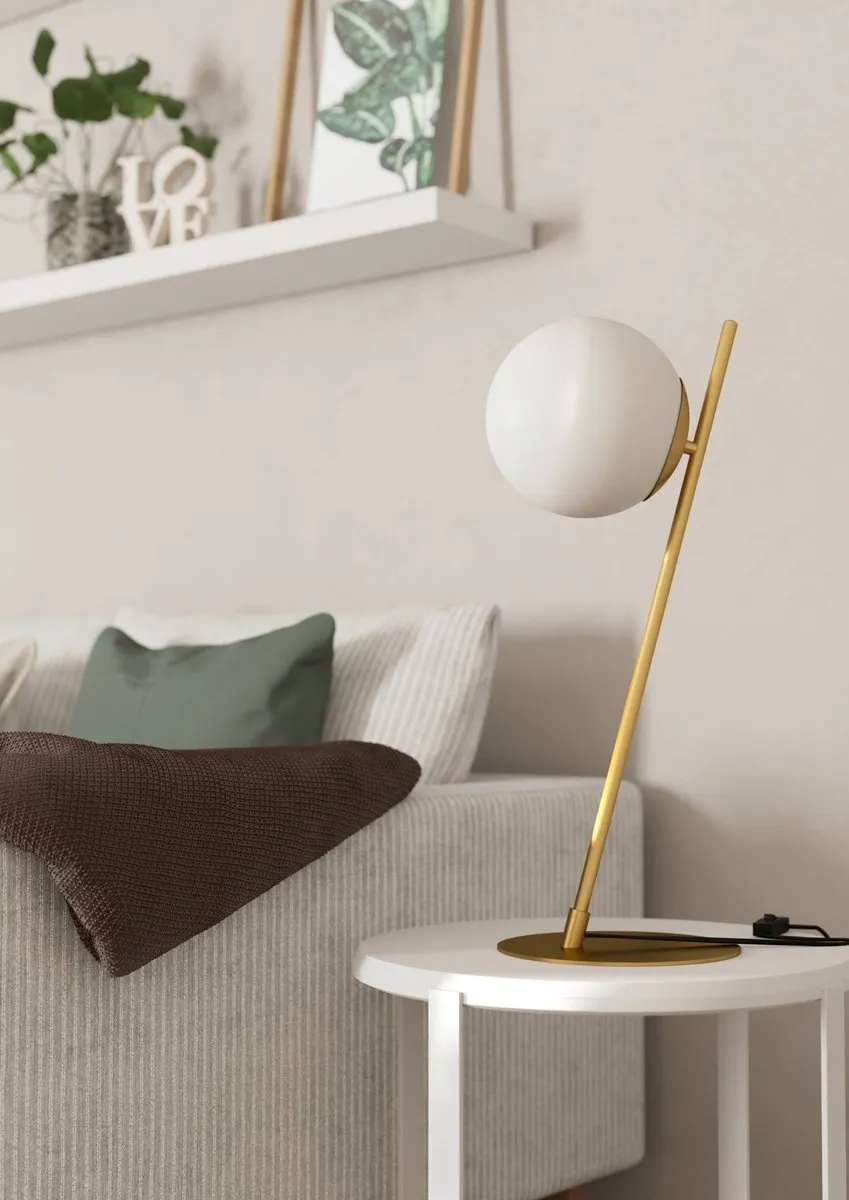 Eglo Rondo 4 Tafellamp 56,5cm - Goud/Wit - afbeelding 6 van 6