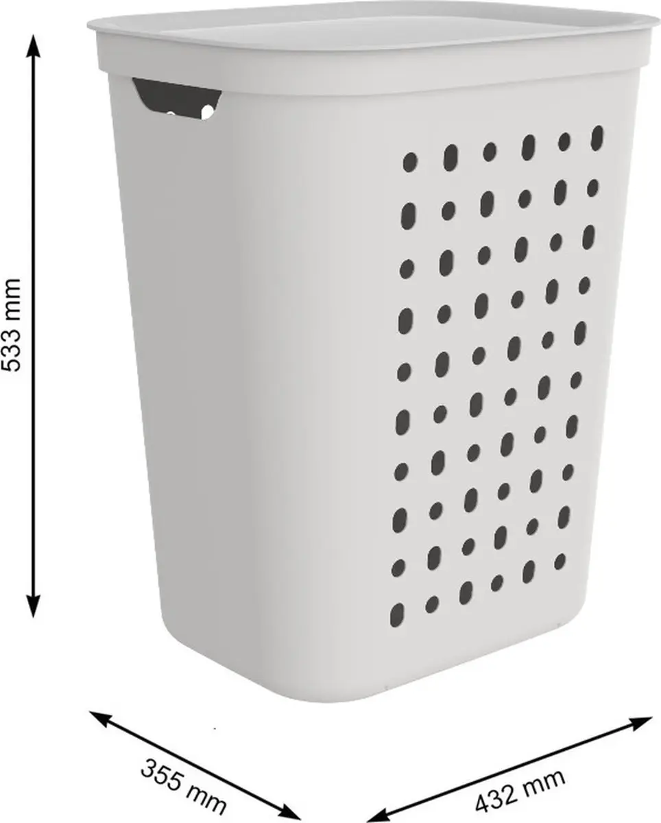 Rotho Jona Wasmand 55L - Zwart