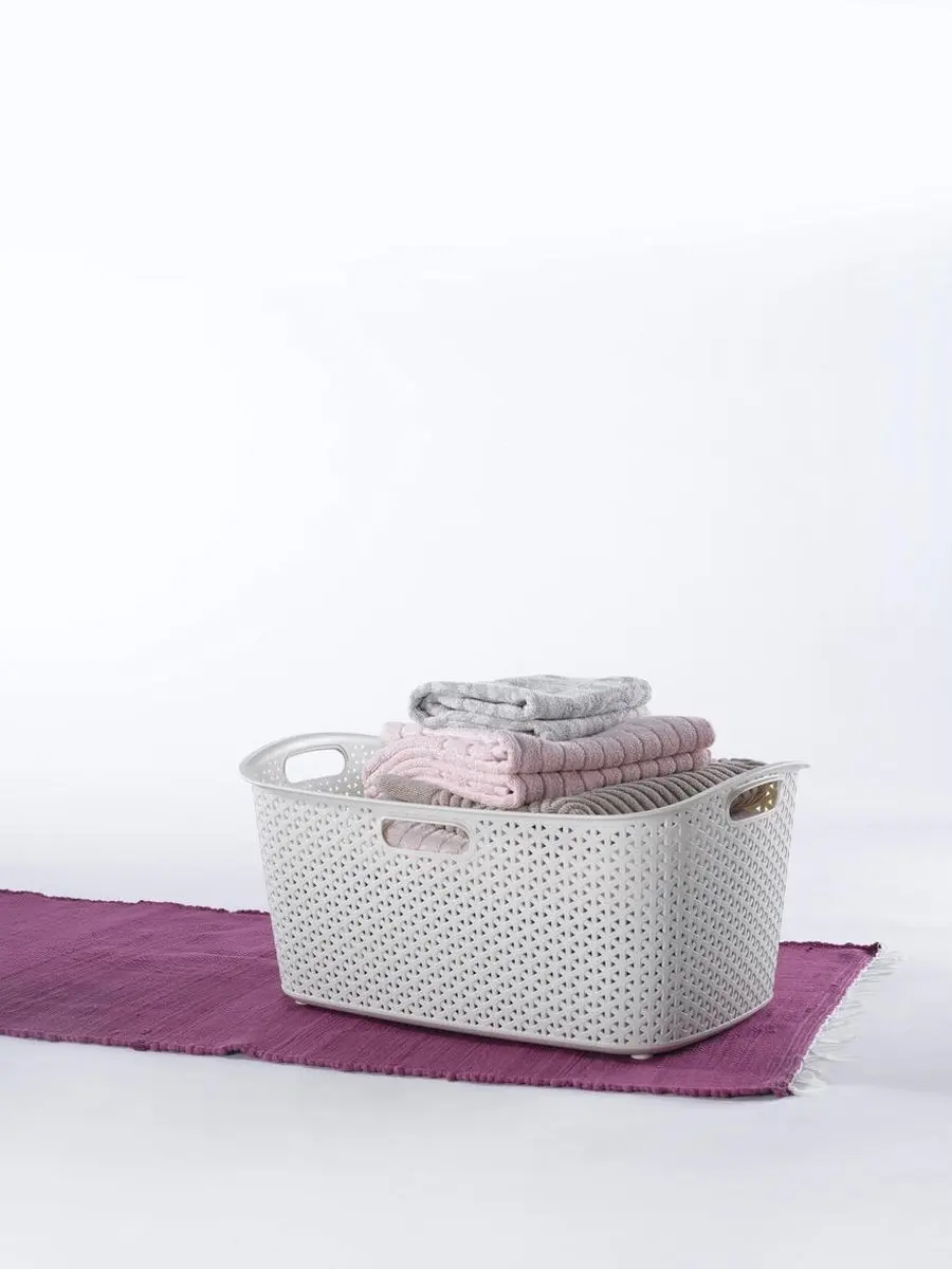 Curver My Style Wasmand 47L - Rattan Look - Off-White