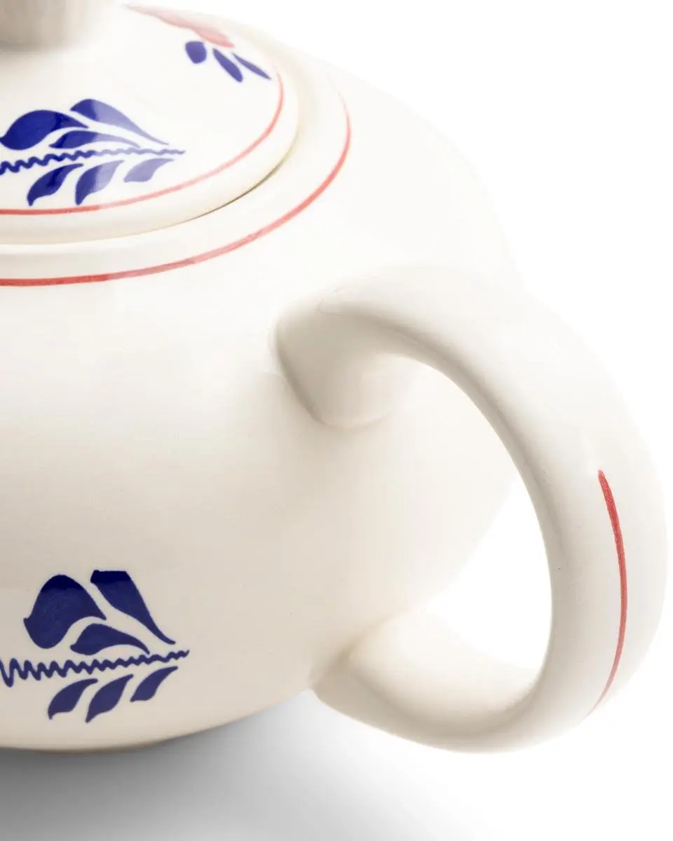 Royal Boch Boerenbont Theepot Zeeland 1,2L - 6 Kopjes - Wit