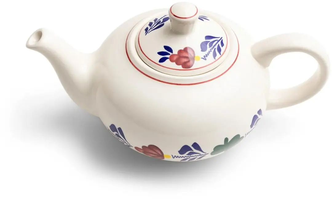 Royal Boch Boerenbont Theepot Zeeland 1,2L - 6 Kopjes - Wit