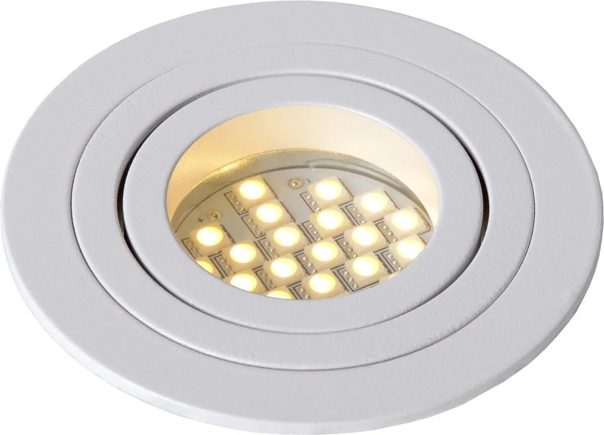 Lucide TUBE Inbouwspot Ø9,2cm GU10 - Wit