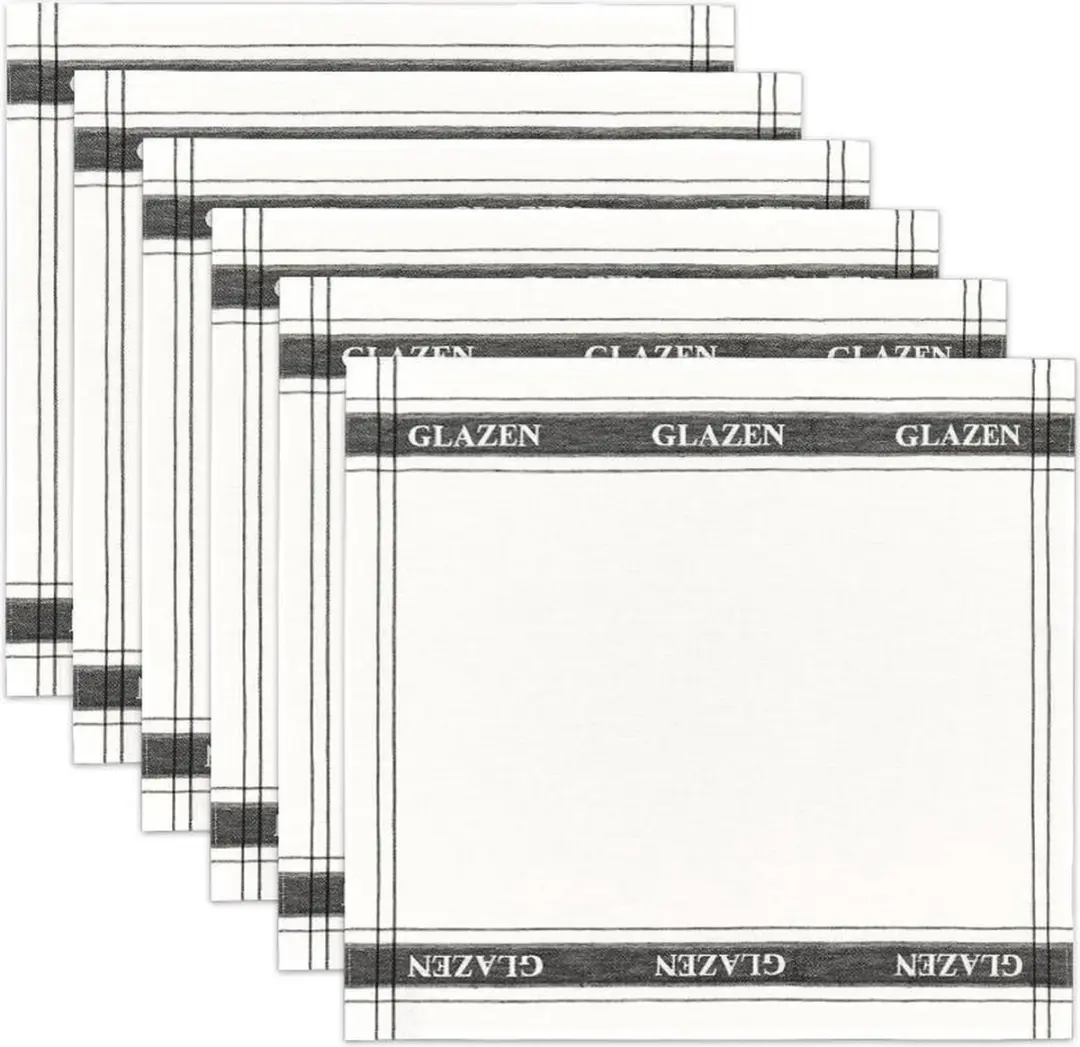DDDDD Poleerdoek Set 6 Stuks - 60x65cm - Wit