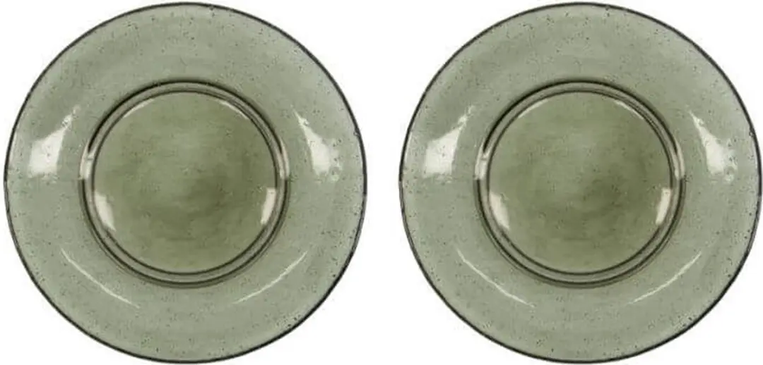 House Doctor Groen Glazen Bord Rain 21cm