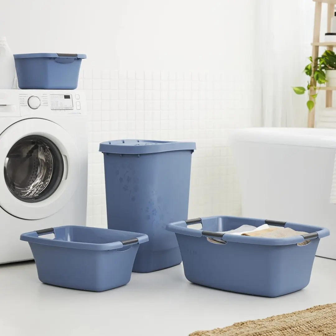 Rotho Flowers Wasmand 25L - Horizon Blauw