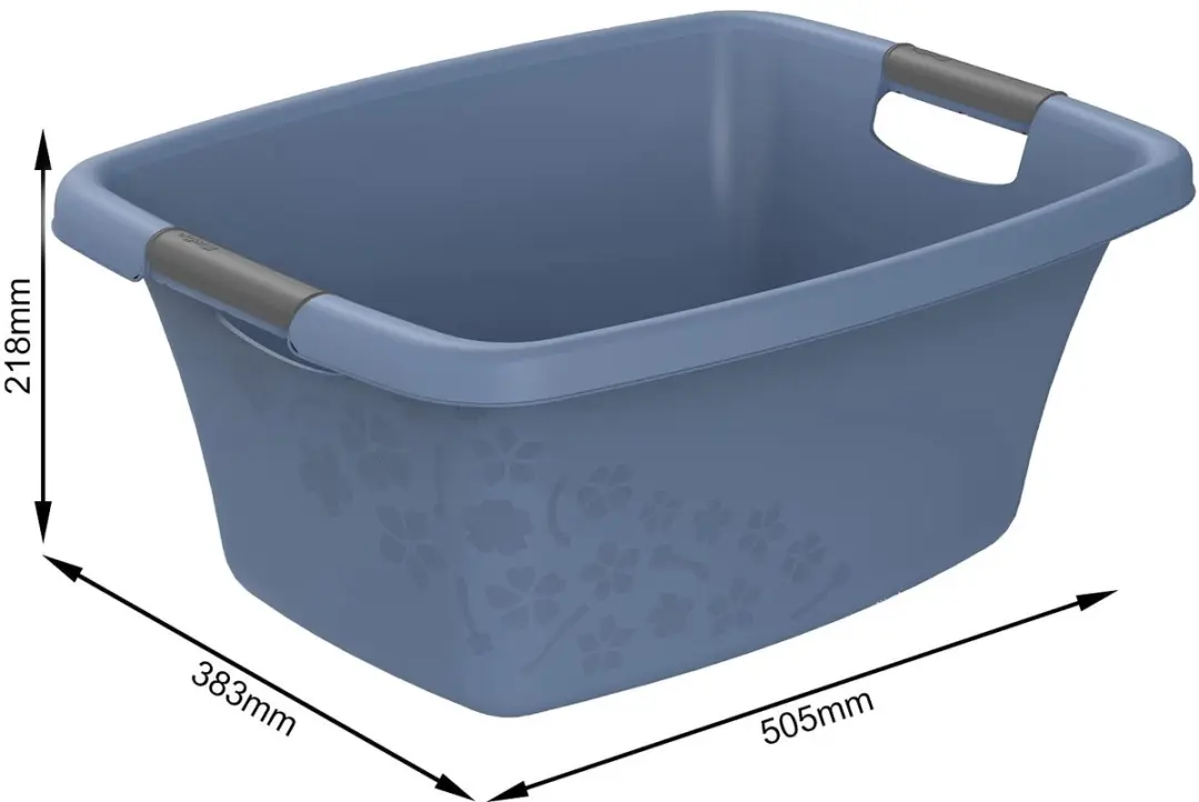 Rotho Flowers Wasmand 25L - Horizon Blauw