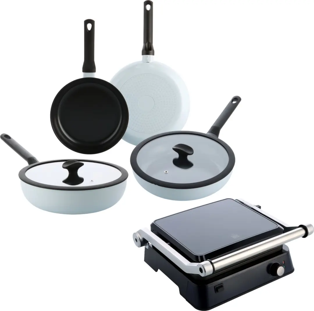BK Enjoy Pannenset 4-delig - Lichtblauw - 2000W