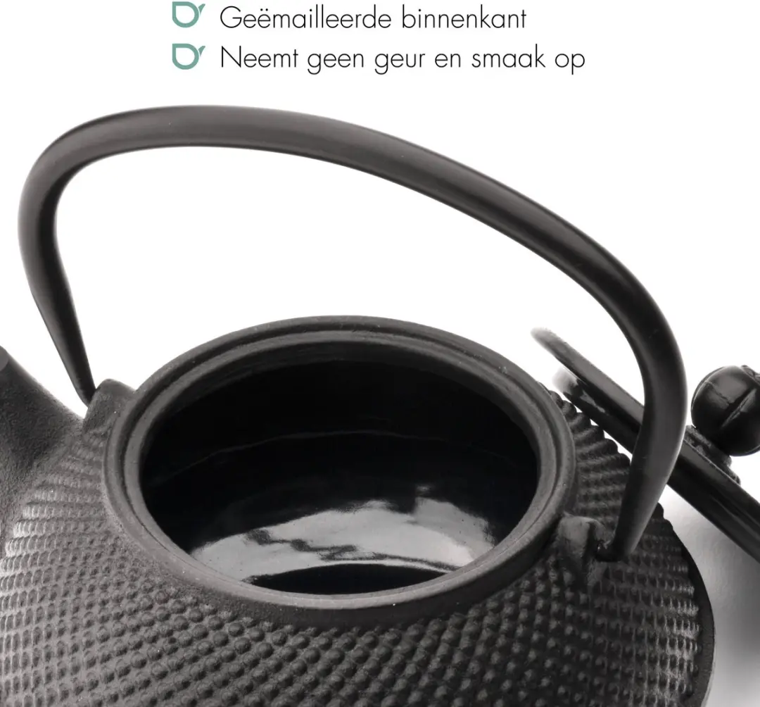 Bredemeijer Theepot Jang G001Z Gietijzer - 0,8L - Zwart