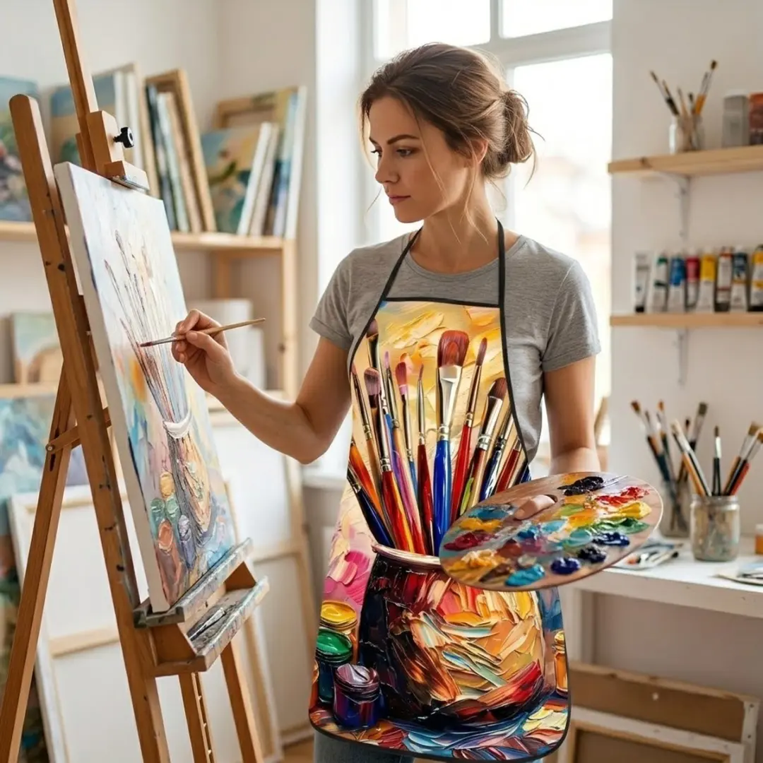 NuveX Schildersschort Multicolor - Polyester
