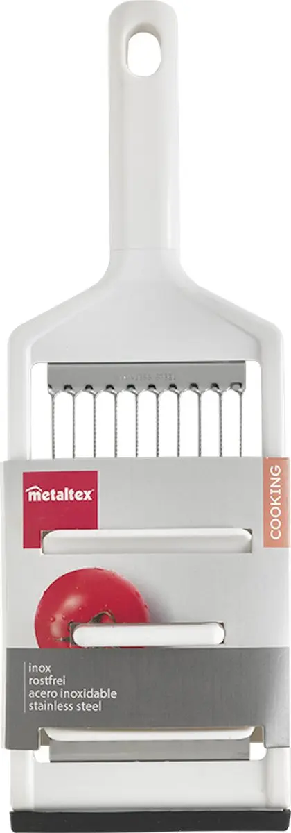Metaltex Tomatensnijder Roestvrijstalen - Wit