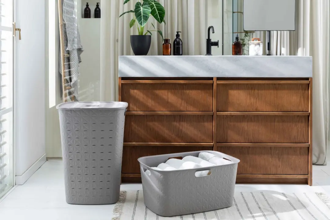 Curver Softex Wasmand 56L - 2 Stuks - Taupe
