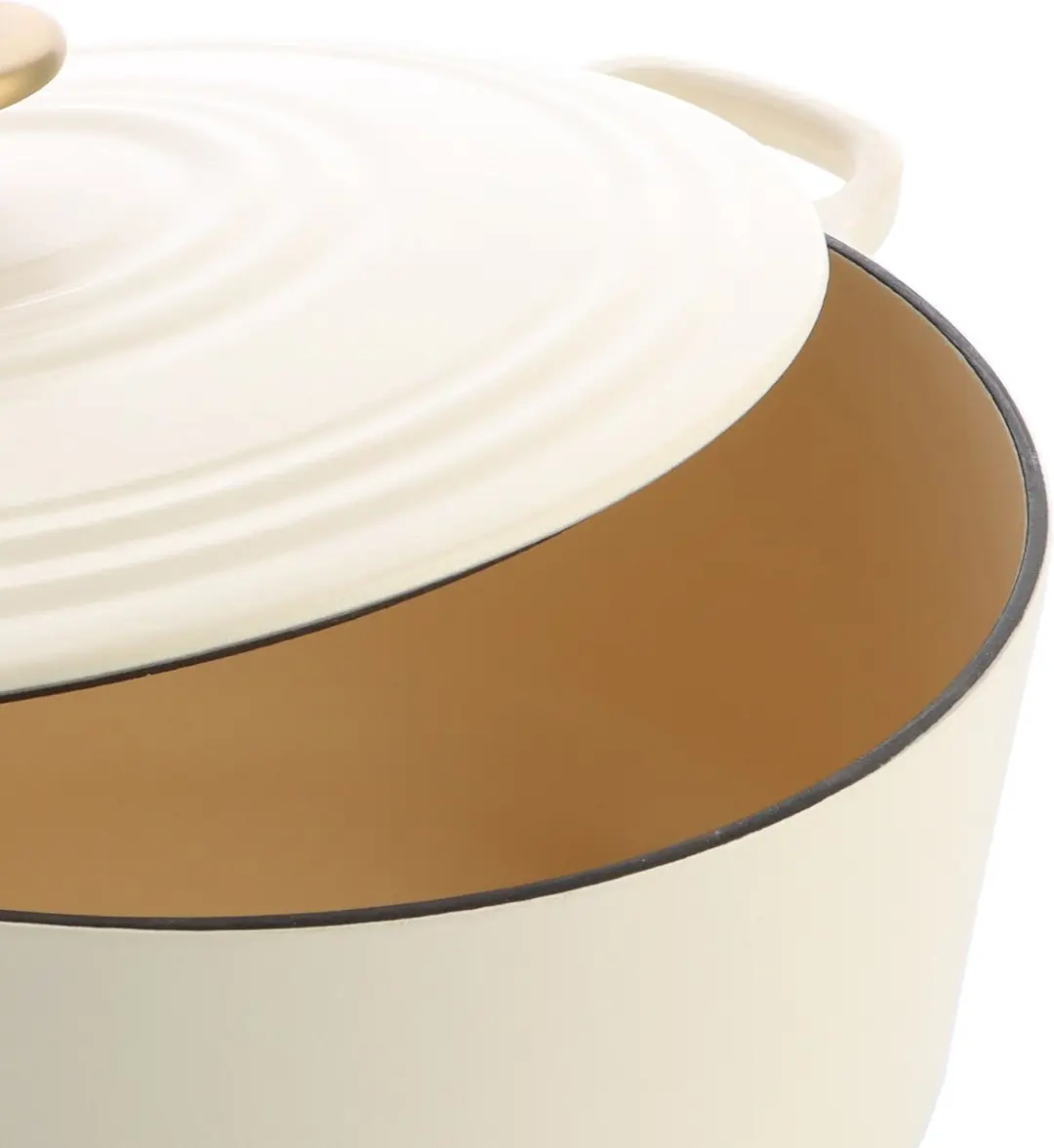 BK Bourgogne Braadpan Gietijzer 24cm - Cream White