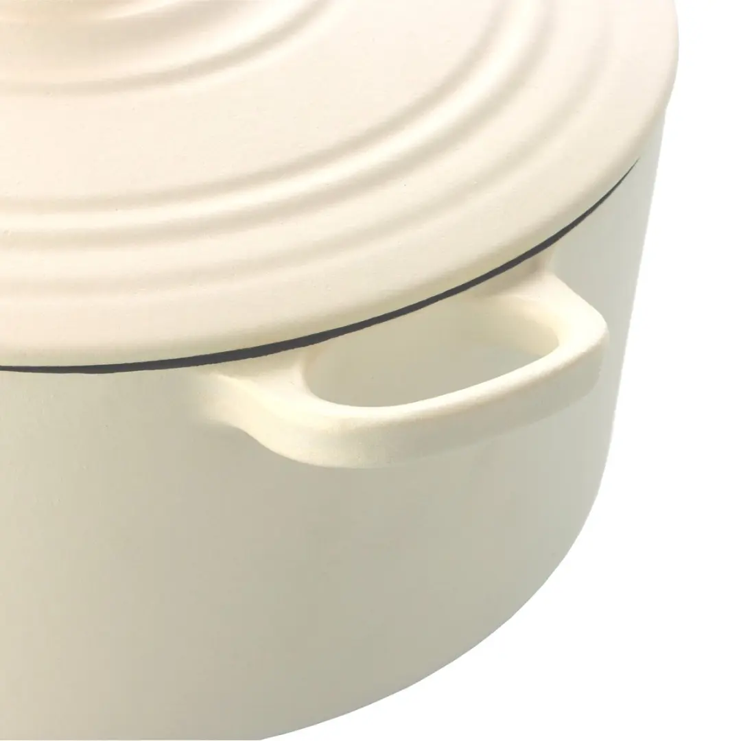 BK Bourgogne Braadpan Gietijzer 24cm - Cream White