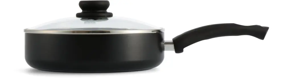BK Brilliant 4-delige Pannenset - 20/24/28cm + 24cm Hapjespan - Zwart