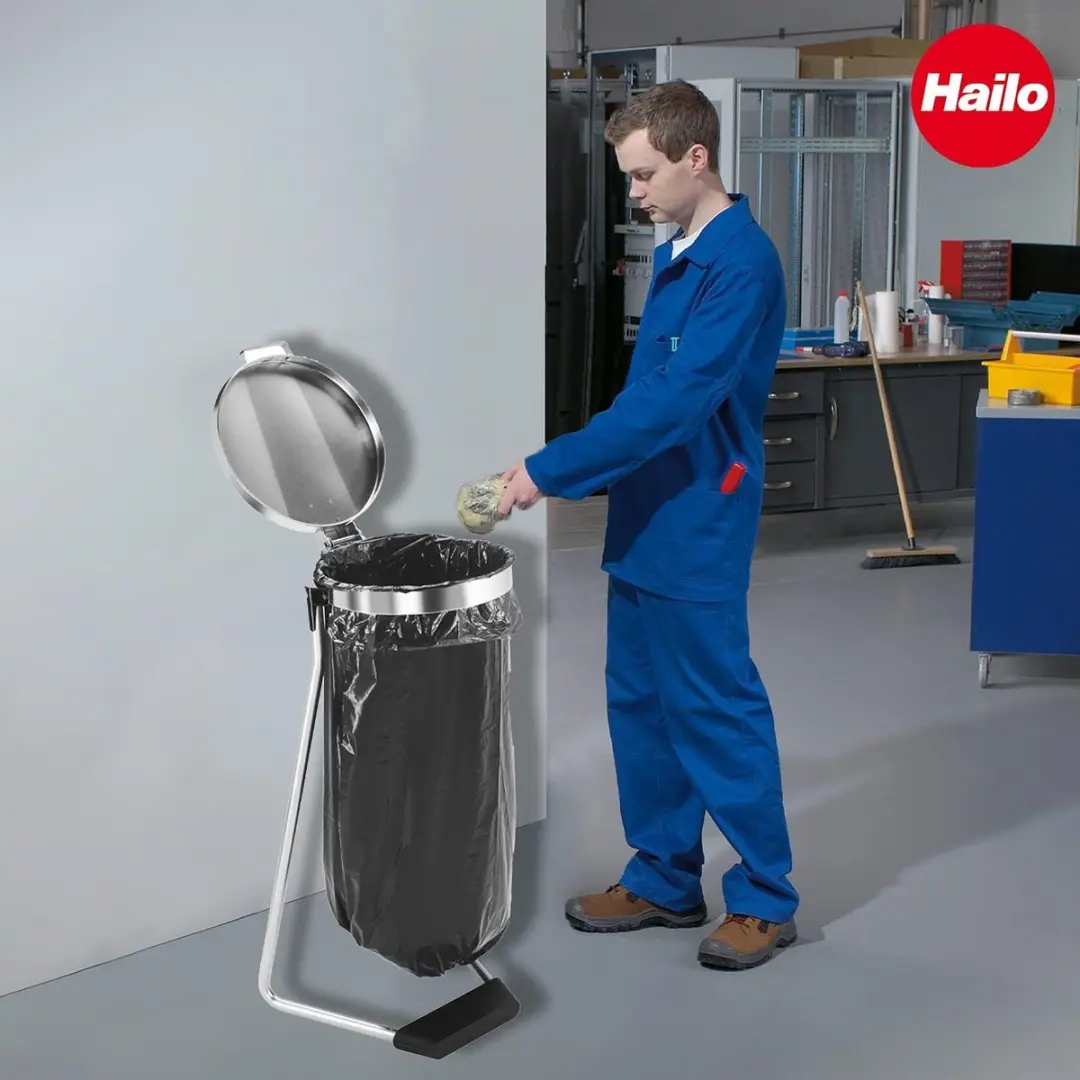 Hailo ProfiLine MSS Design XXXL Afvalzakhouder 120L - Staal