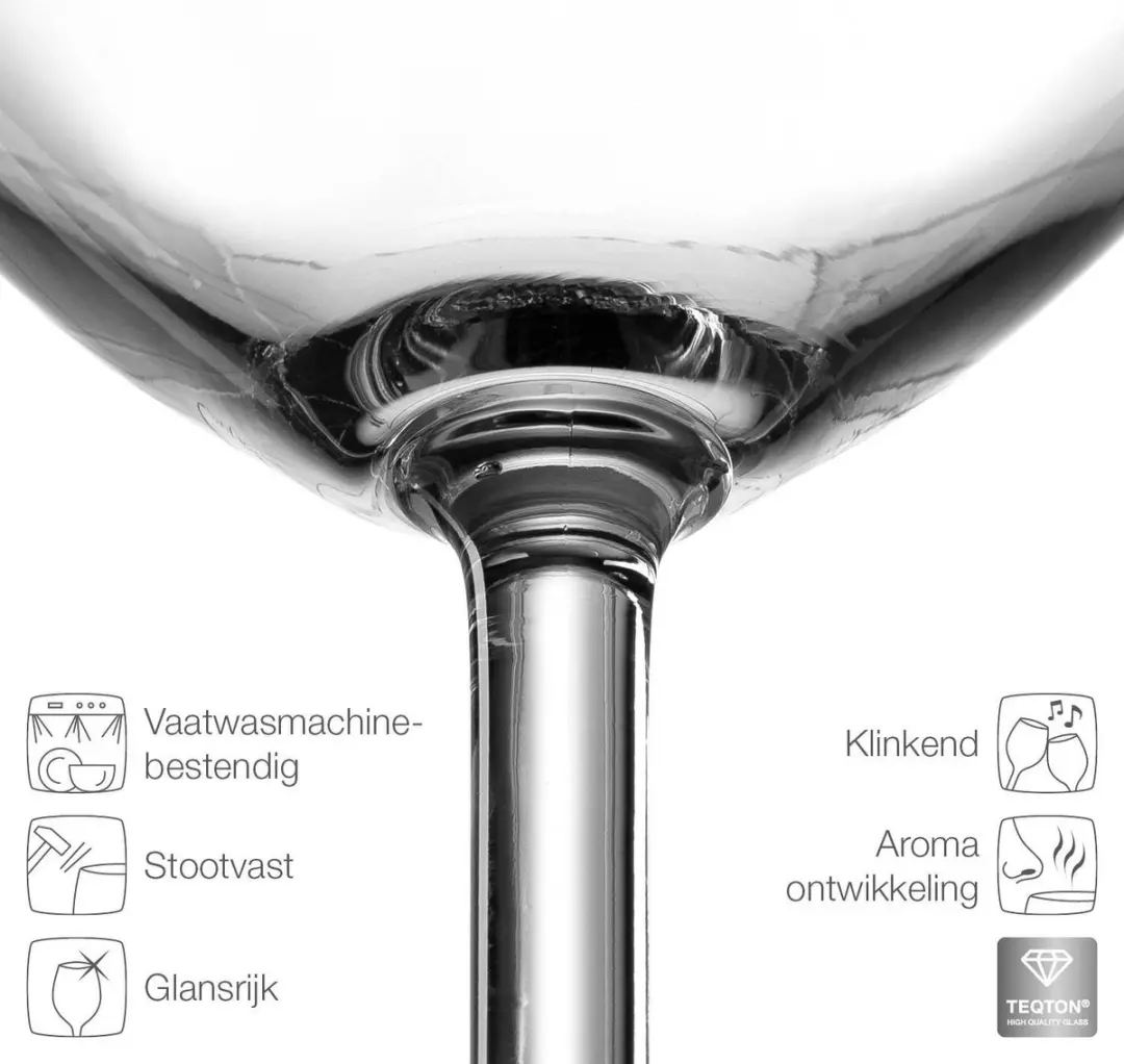 Leonardo DAILY Rode Wijnglazen 460ml - Set van 6