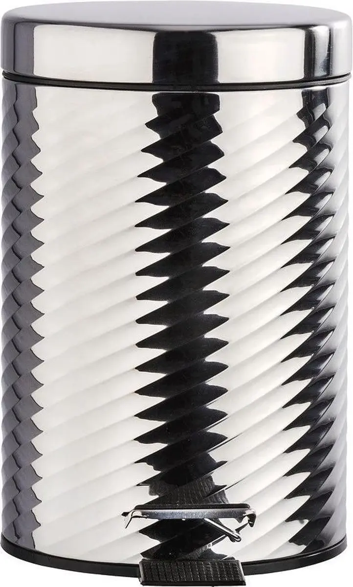 Wenko Pedaalemmer Spiro 3L - 22x26cm - Chroom