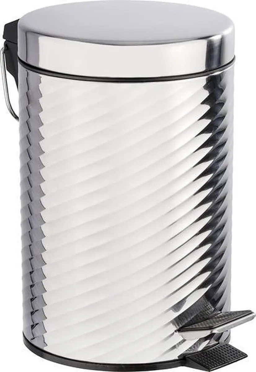 Wenko Pedaalemmer Spiro 3L - 22x26cm - Chroom