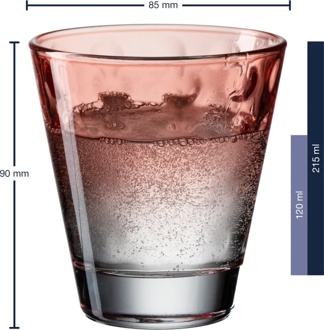 Leonardo OPTIC Drinkglas 220ml - Set van 6 - Multi