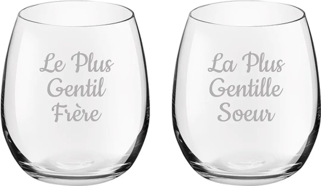 Royal Leerdam Drinkglas Le Plus Gentil Frère & Soeur