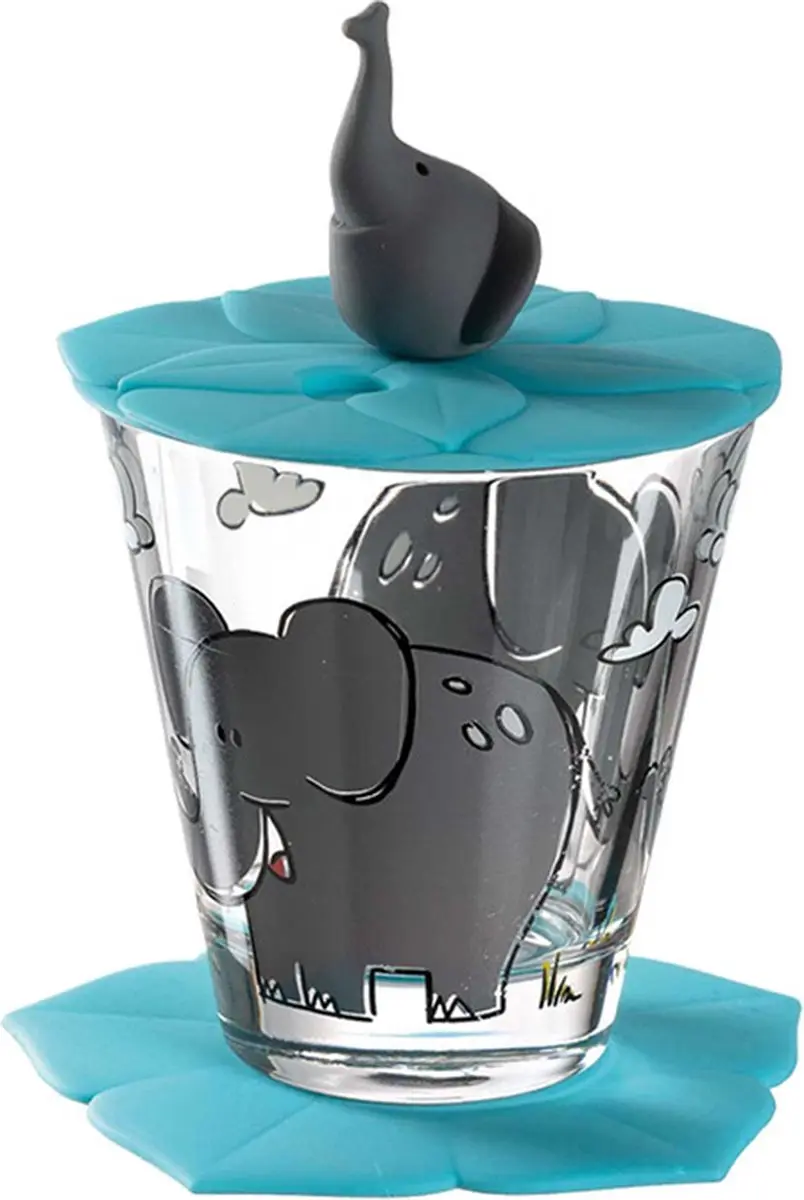 Leonardo Bambini Drinkset Leeuw/Krokodil/Olifant - 9-delig - Divers - afbeelding 6 van 6