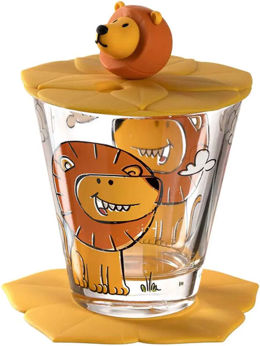 Leonardo Bambini Drinkset Leeuw/Krokodil/Olifant - 9-delig - Divers