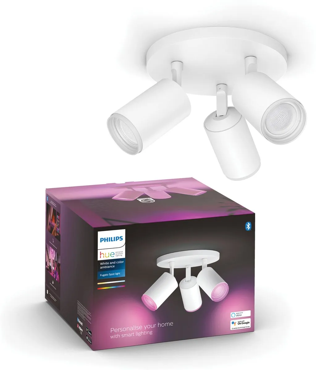 Philips Hue Fugato Opbouwspot 3-spots RGBW