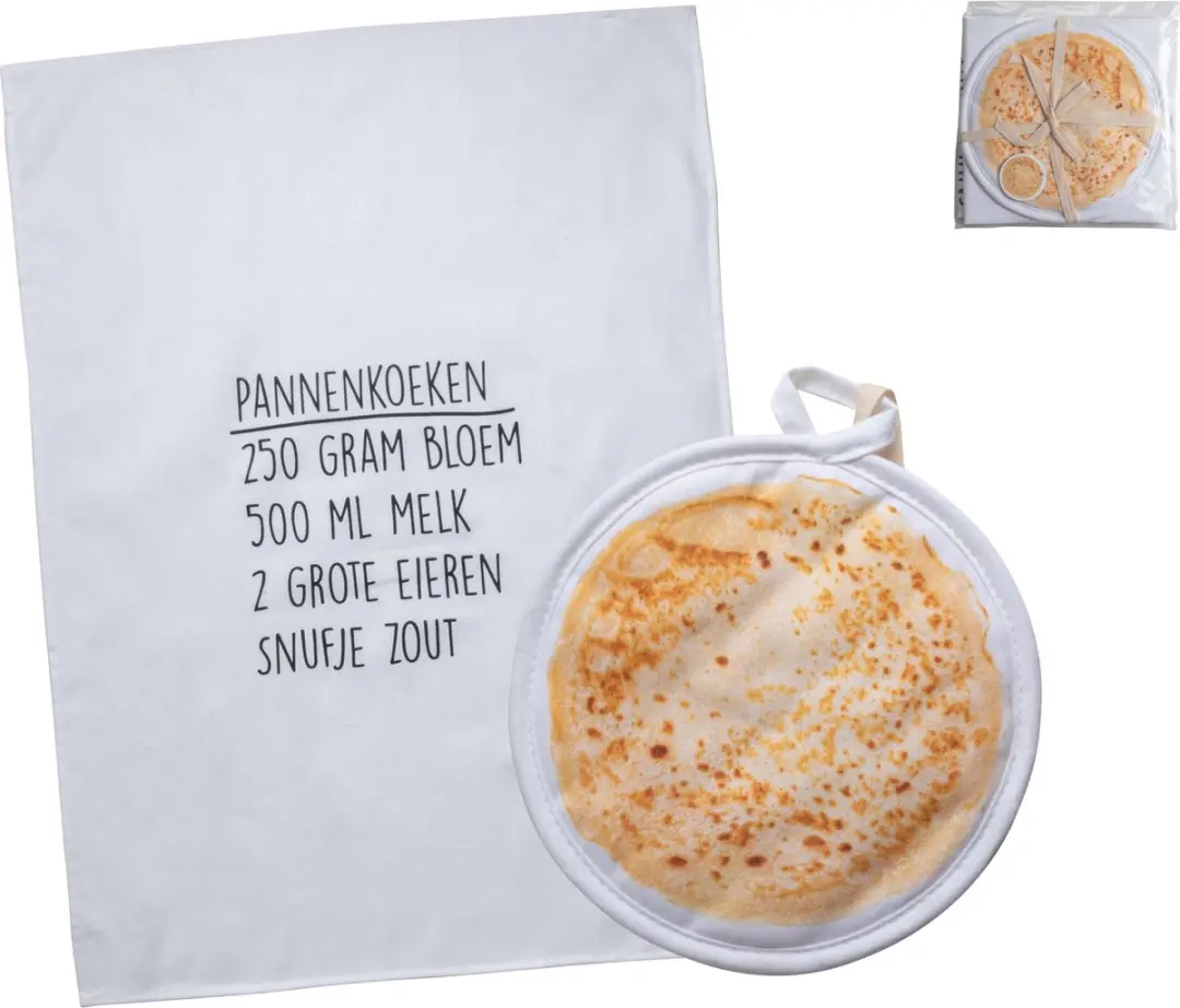 Gusta Theedoek & Pannenlap Wit