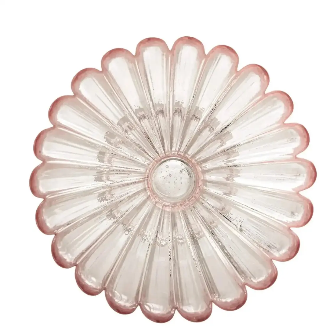Bloomingville Nalu Glas Schaal - 13cm - Roze