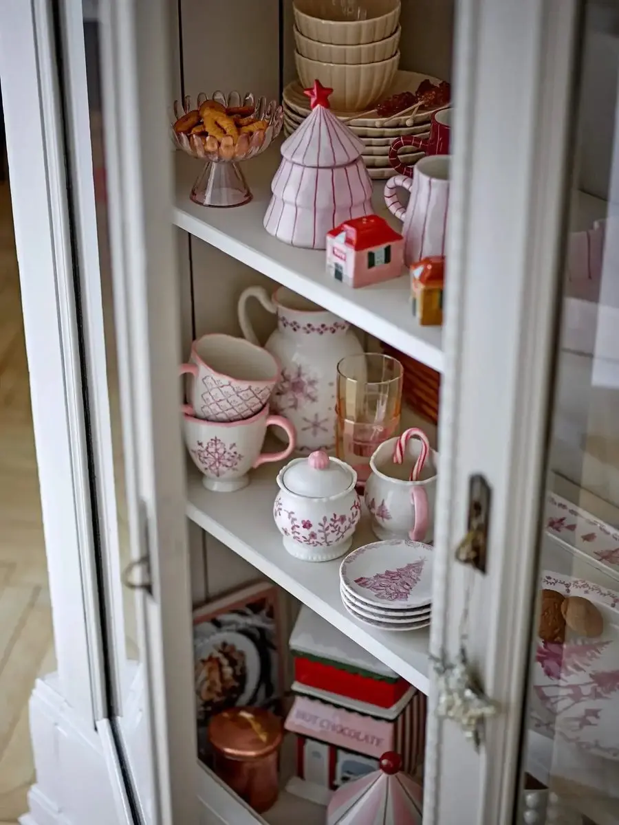 Bloomingville Nalu Glas Schaal - 13cm - Roze