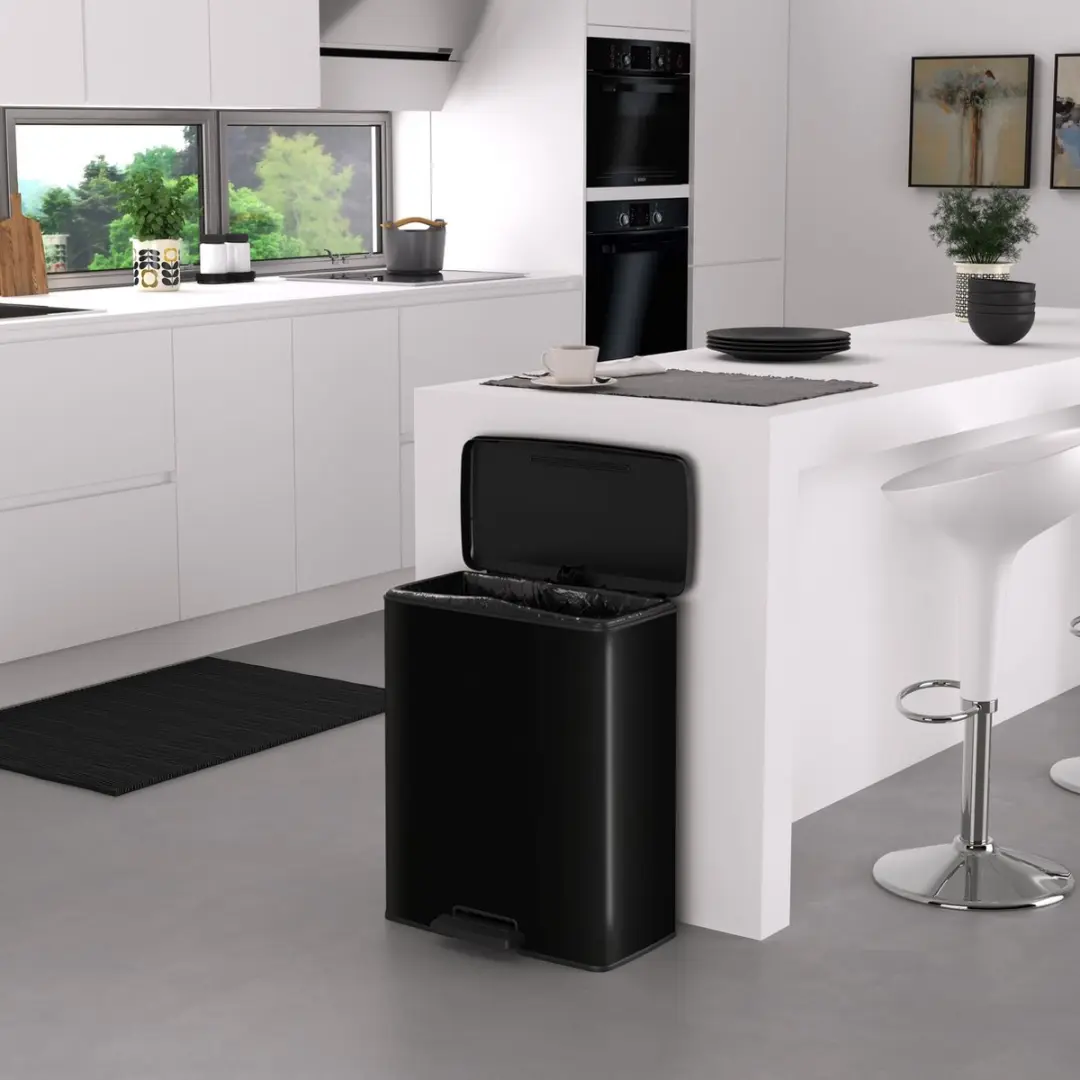 Curver Decobin Prullenbak 65L - Zwart