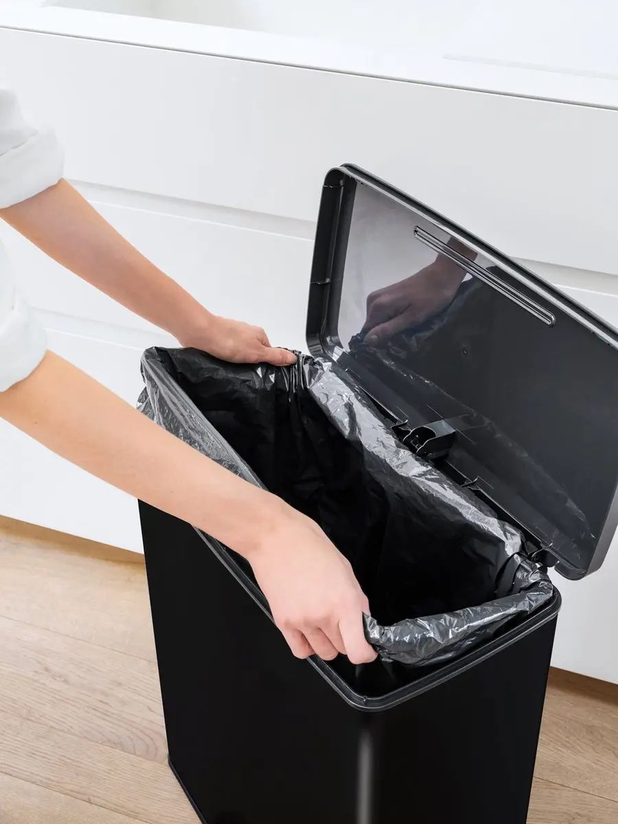 Curver Decobin Prullenbak 65L - Zwart