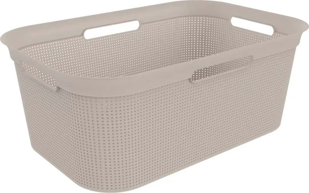 Rotho wasmand kunststof Brisen 41 liter cappuccino flexibel design