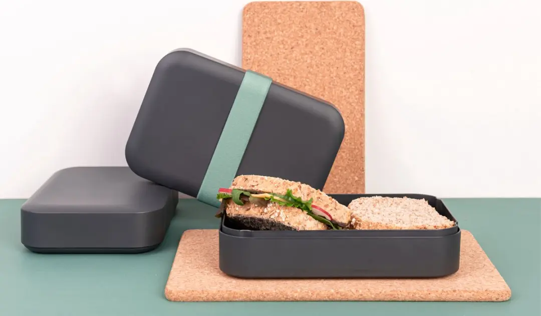 Amuse Zero Waste Lunchbox Large 900ml - Grijs - 3-delig