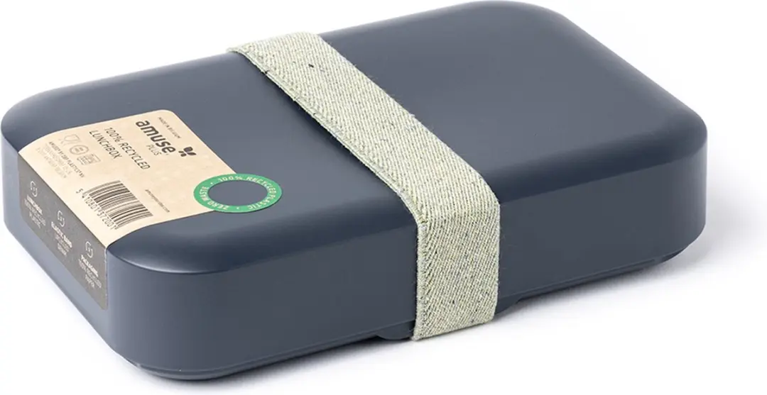 Amuse Zero Waste Lunchbox Large 900ml - Grijs - 3-delig