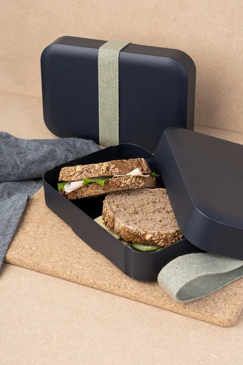 Amuse Zero Waste Lunchbox Large 900ml - Grijs - 3-delig